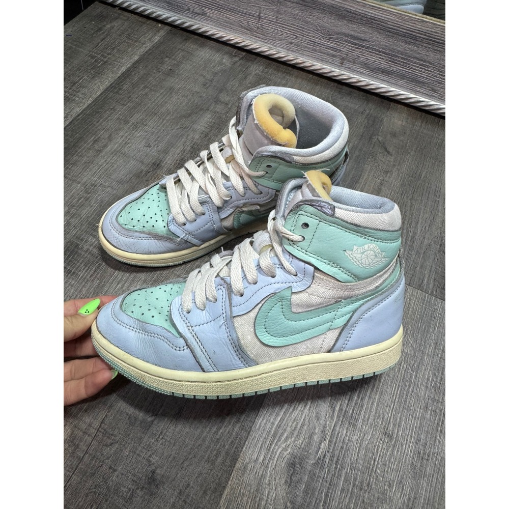 Nike Air Jordan 1 Retro High OG Seafoam Blue Green FB9891-401 Kids Size 5.5Y